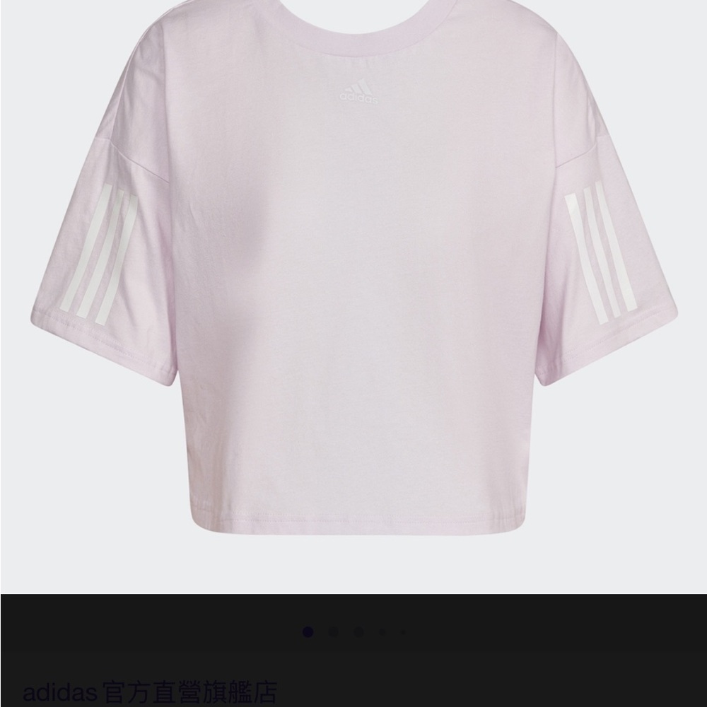Adidas Women's Soft Pink Crop Top